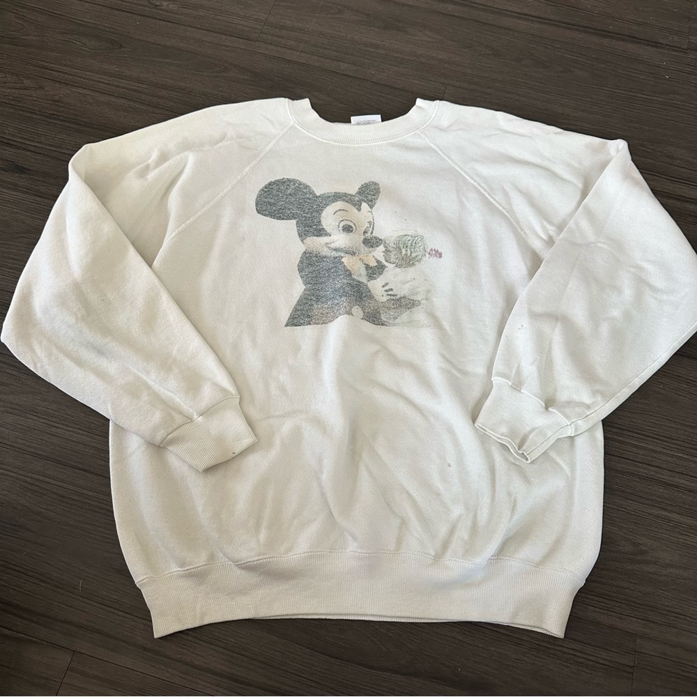 Vintage Mickey Mouse Sweatshirt Hanes USA Made L